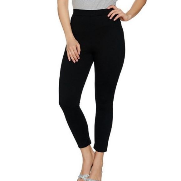 Lisa Rinna Pants - Lisa Rinna Collection Petite Knit Cropped Pants